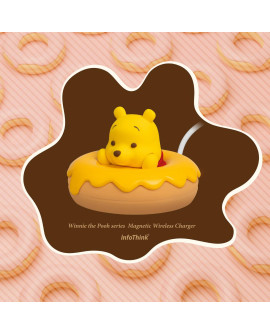 infoThink Winnie the Pooh Series Donut Magnetic Charging Tray