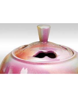 [Kutani Yaki] Size 3 Incense Burner Flower Garden