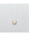 Pearls/Moon Stone Gold Chain