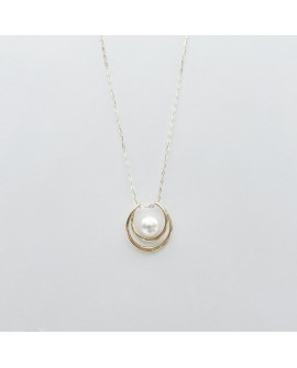 Pearls/Moon Stone Gold Chain