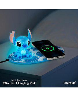 infoThink Stitch Series Surfboard Doll Lamp Wireless Charging Stand