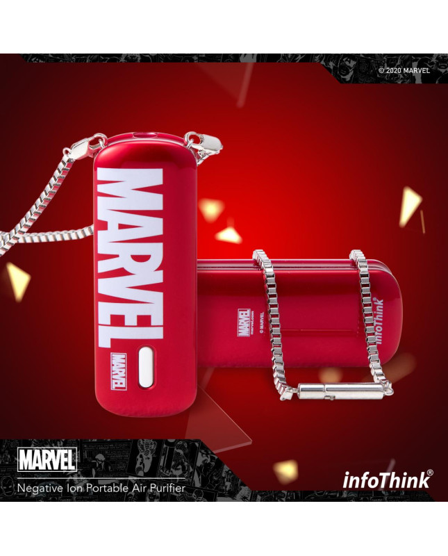 infoThink Marvel series portable necklace negative ion air purifier - MARVEL Marvel LOGO classic model