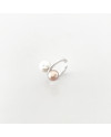 Silver Post Pearl Ear Cuff