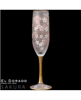 EL DORADO SAKURA Champagne Flutes Glass 12 pcs