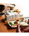 HAKUSAN TOKI Hasami Ware condiment 5-item Set